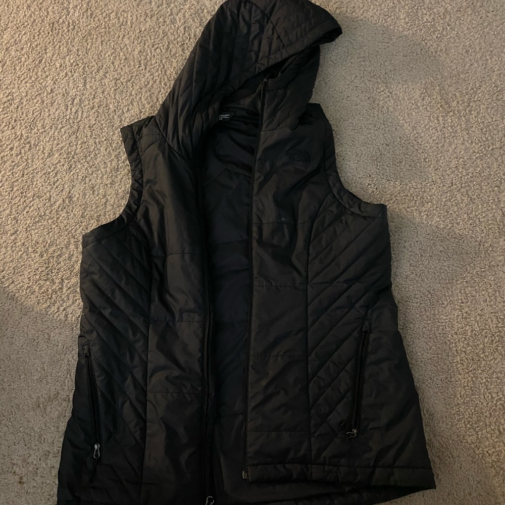 North face hooded vest